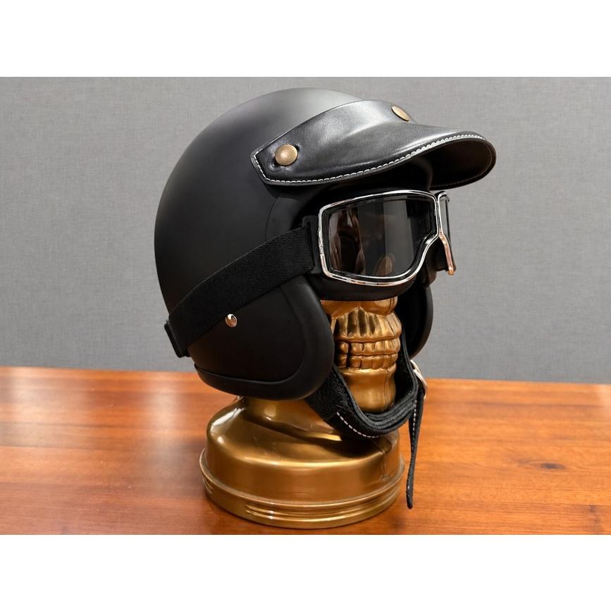 ヘルメットゴーグル ブラックライトスモーク 紫外線カット 飛散防護