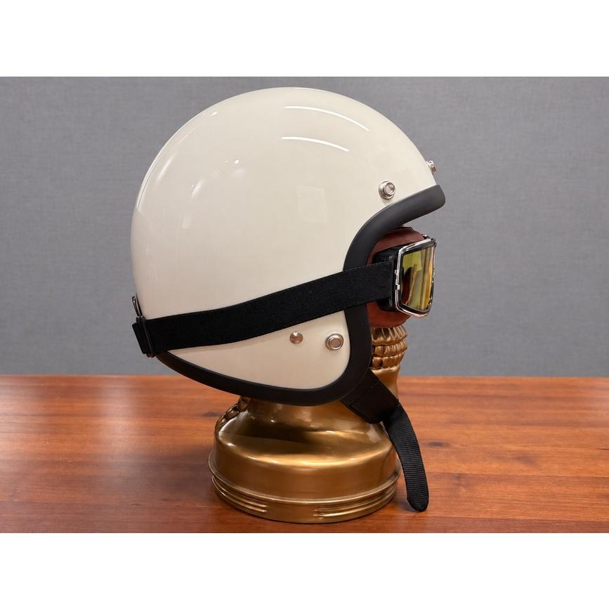 在庫有 ヘルメットゴーグル ブラウンイエロー 紫外線カット 飛散防護