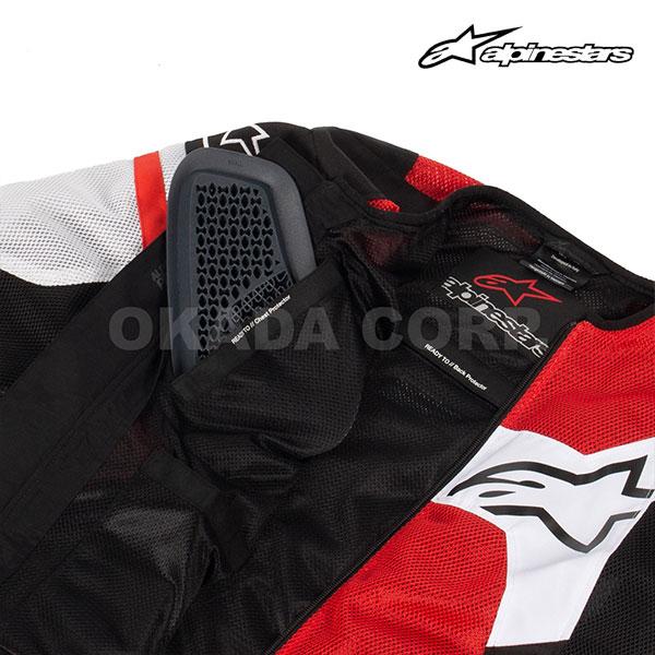 alpinestars/アルパインスターズ 1693994201 T-GP X SUPERAIR JACKET ASIA ワイドオープン襟 セミロックジッパー 爽快感 アジアフィット ジャケットの画像