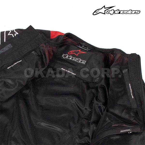 alpinestars/アルパインスターズ 1693994203 T-GP X SUPERAIR JACKET ASIA ワイドオープン襟 セミロックジッパー 爽快感 アジアフィット ジャケットの画像