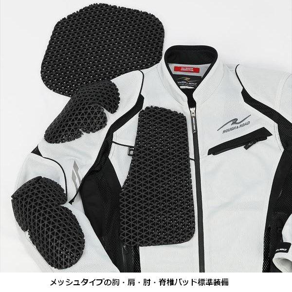 ブラック/LLサイズ ラフ\u0026ロード RR7350 ジェットエアメッシュジャケットFP_4