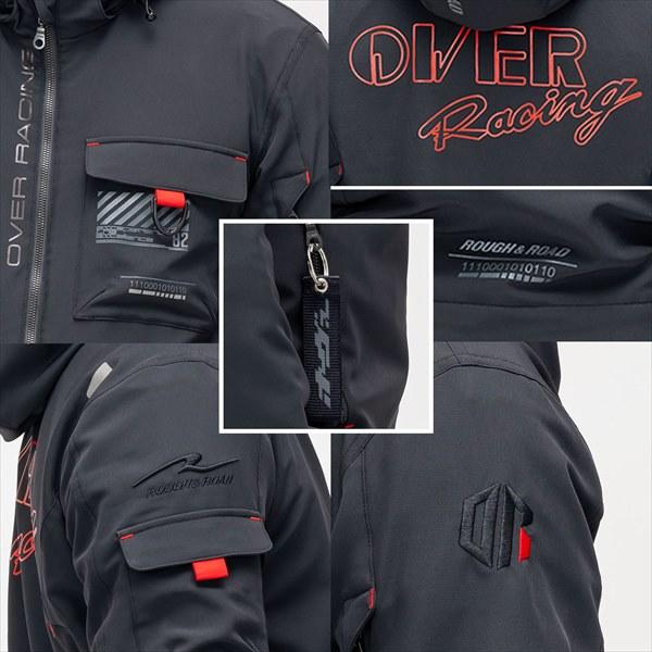 OVER GRAY/WL ラフ\u0026ロード RR7254 エアスルーソフトシェルSTパーカーFP_4
