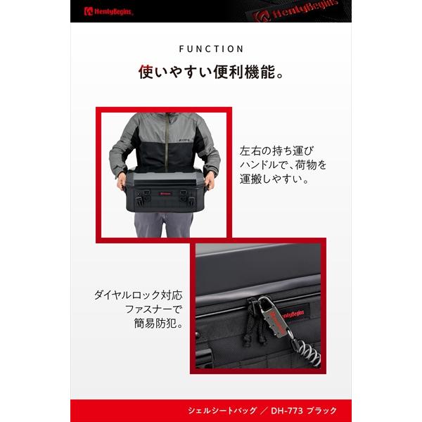 送料無料 デイトナ HB DH-775 シェルシートバッグ 25L ブラック 48667の画像