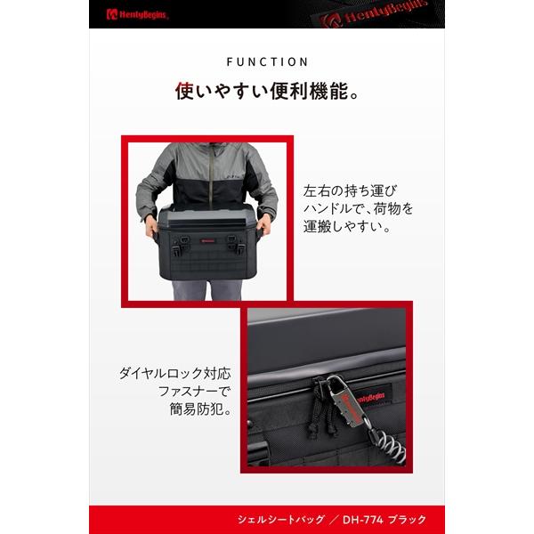 送料無料 デイトナ HB DH-774 シェルシートバッグ 35L 48675 ブラック_11