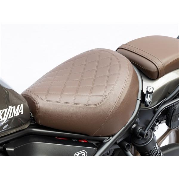 〈新品〉レブル250 Sエディション ブラウン シート ダイヤモンドキルティング KIJIMA（キジマ） シート リーチタイプF ダイヤBR レブル250/S/500