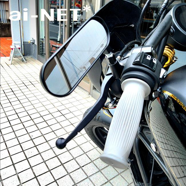 アイネット 91569 樽型ストライプ グリップ 22.2mm GB350 SR400 レトロ