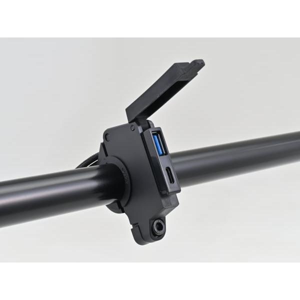 専用 DAYTONA（デイトナ） バイク専用電源 スレンダーUSB Type-A+Type-C