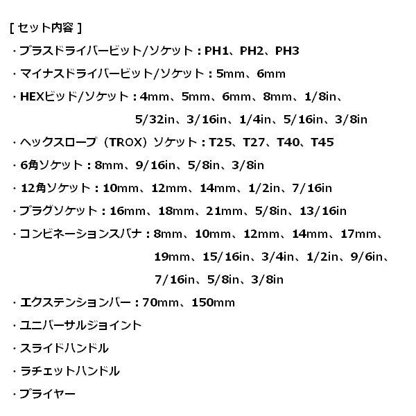 DAYTONA（デイトナ） 送料無料 インチ＆ミリ 工具セット 61398 : アイ