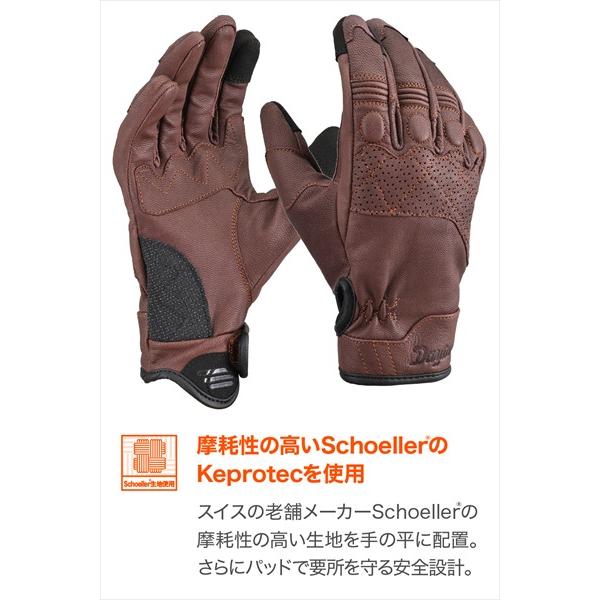 DAYTONA（デイトナ） DG-019 スローバックレザーグローブ ブラウン XL