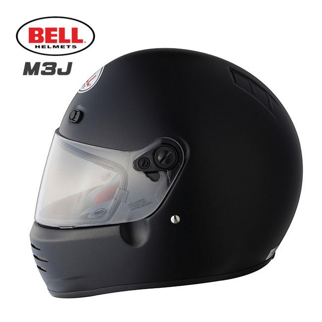 BELL ヘルメットM3J フルフェイス　Lサイズ マットブラック　クリア BELL（ベル） BELL HELMETS ヘルメット M3J FLAT BLACK フラット