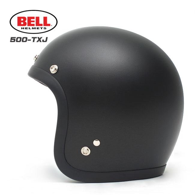 BELL 500-TXJ ジェットヘルメット マットブラック バイザー付サイズL BELL（ベル） BELL HELMETS ヘルメット 500-TXJ FLAT BLACK フラット