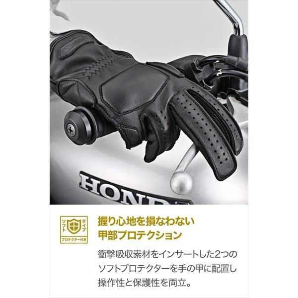 送料無料 デイトナ(Daytona) 外縫いパッディンググローブ DG-037 BK/L 65724の画像