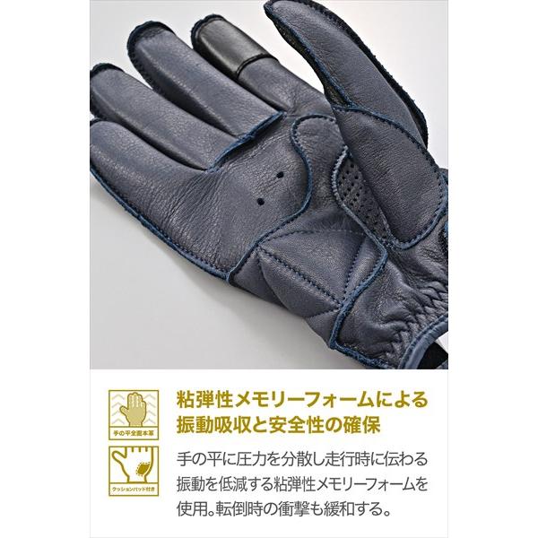 送料無料 デイトナ(Daytona) 外縫いパッディンググローブ DG-037 NV/S 65775の画像