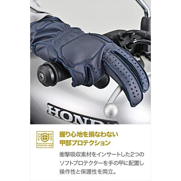 送料無料 デイトナ(Daytona) 外縫いパッディンググローブ DG-037 NV/L 65777の画像