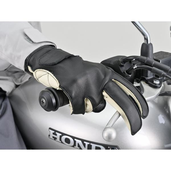 送料無料 デイトナ(Daytona) 外縫いスタンダードグローブ DG-039 BKxIV/M 65802_9