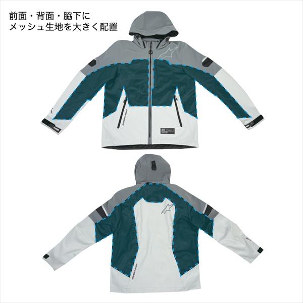 送料無料 ラフ&ロード R3302626 alpinestars クルーパーカ エア Asia GRAY/BLACK-XL_17