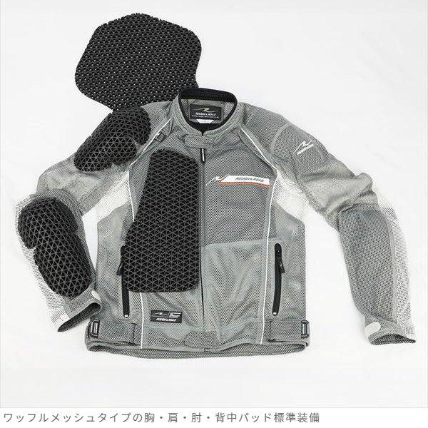 送料無料 ラフ&ロード RR7351 ダイレクトエアメッシュジャケットFP SN-SV M_5