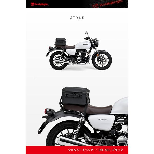 送料無料 ヘンリービギンズ(Henly Begins) バイク シェルシートバッグ 25L DH-780 65492の画像