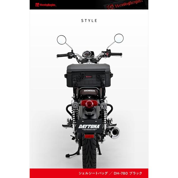 送料無料 ヘンリービギンズ(Henly Begins) バイク シェルシートバッグ 25L DH-780 65492の画像