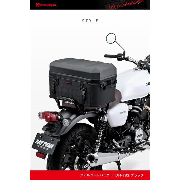 送料無料 ヘンリービギンズ(Henly Begins) バイク シェルシートバッグ 45L DH-782 65498の画像