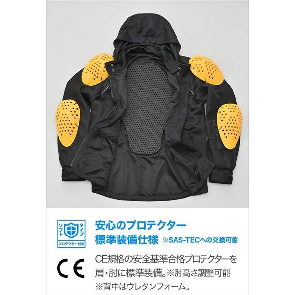 ブラック/M DAYTONA(デイトナ） DJ-029 ライトウェイトツインメッシュパーカー 64719 送料無料_2