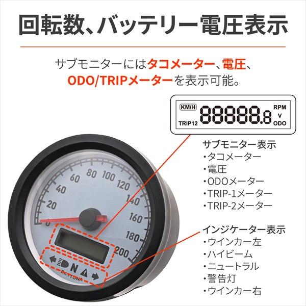 DAYTONA（デイトナ） 送料無料 スピードメーター + 液晶タコメーター