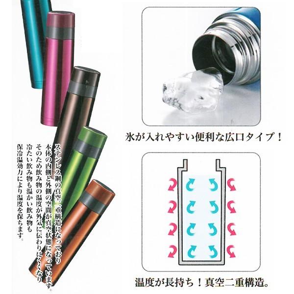 水筒 おしゃれ 子供  おすすめ ステンレス ボトル  480ml ワンプッシュ開閉式 保温 保冷 真空ステンレス 広口タイプ｜horidashiichiba｜03