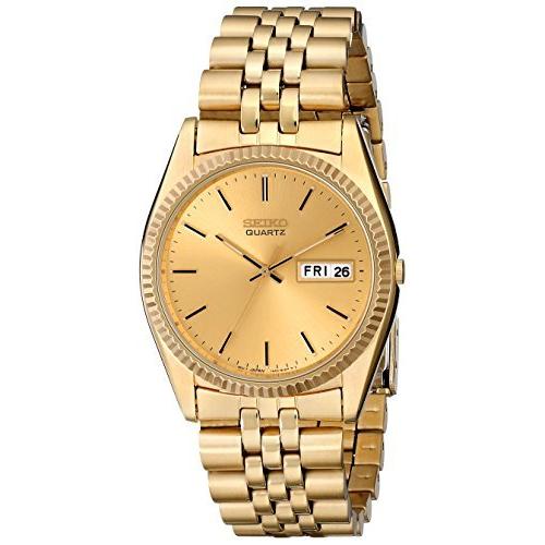2021最新のスタイル 限定価格Seiko Watch送料無料 Dress Steel Stainless Gold-Tone SGF206 Men's 腕時計