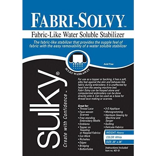 スピード対応 全国送料無料 デポー 限定価格Sulky Fabri-Solvy Soluble Stabilizer 20 by 36-Inch送料無料 kanon69.com kanon69.com