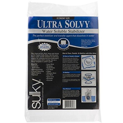 限定価格Sulky 408-03 Ultra 【保証書付】 Solvy Water 注目ブランド Soluble Stabilizer送料無料