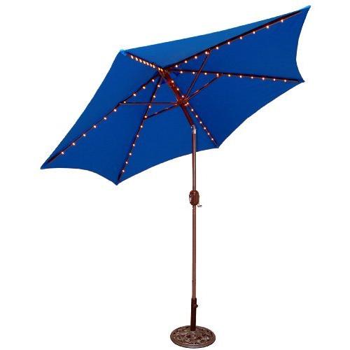 新規購入 Umbrella Market Aluminum Bronze ft 9 Lighted LED Tropilight Tropishade with Cover送料無料 Polyester Blue Royal ビーチパラソル 新規購入 Umbrella Market Aluminum Bronze ft 9 Lighted LED Tropilight Tropishade with Cover送料無料 Polyester Blue Royal ビーチパラソル