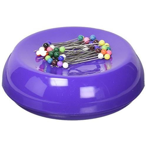限定価格Grabbit Magnetic Sewing Pincushion with 激安 新作 Plastic Pins 最大47%OFFクーポン Head 50 Purple送料無料