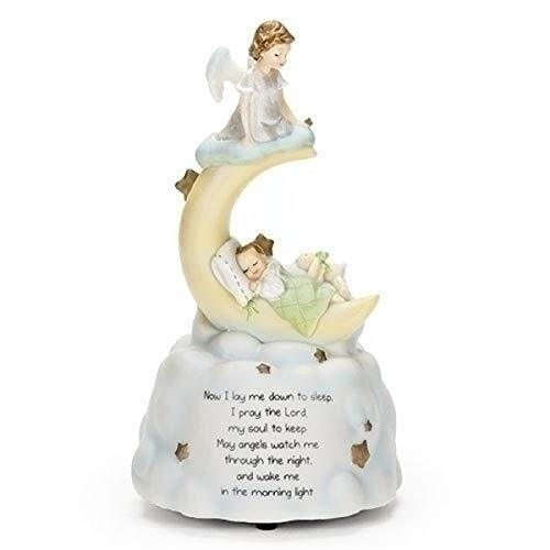 【在庫僅少】 限定価格Sweet Lullaby Brahm's Plays Statue Figurine Music Musical Prayer Baby Angel Guardian Dreams オルゴール