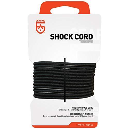 【逸品】 限定価格GEAR AID Elastic Shock Cord for Tent Poles and Jackets, Black, 84'' x 1/8''送料無料 バックパック、ザック