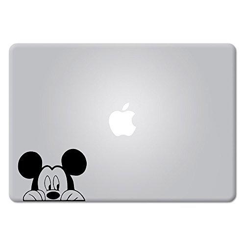 【ついに再販開始！】 限定価格ダイカットビニールデカールステッカー 車の窓 ノートパソコン MacBook ミッキーマウスのぞき見 ステッカー