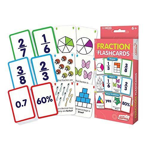 【12月スーパーSALE 15%OFF】 限定価格Junior Multi送料無料 Flashcards, Fraction Learning 知育玩具