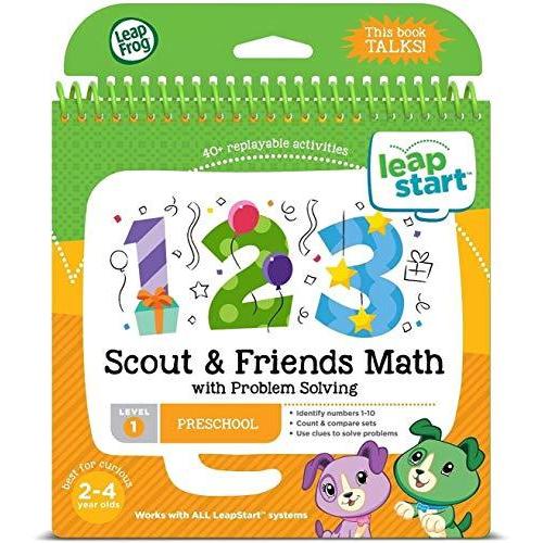 最新デザインの 限定価格LeapFrog Solving送料無料 Problem and Math Friends and Scout Book: Activity Preschool LeapStart 電子玩具