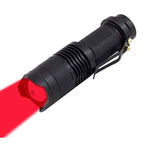 即納！最大半額！ Single Powerful Flashlight, LED Red Mode One Power High Mode Avi Astronomy, For Torch Light Red LED Red Flashlight Light Red Flashlight, Red 懐中電灯、ハンディライト
