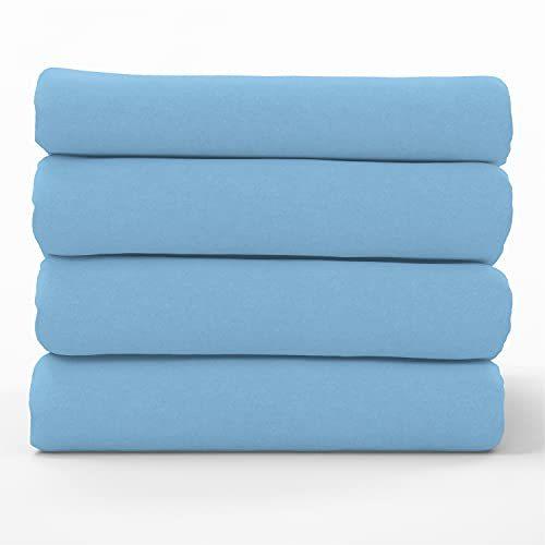 King Size Turquoise Solid 4 Pc Sheet Set 1000 Thread Count 100% Egyptian Cotton 