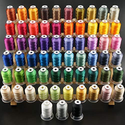 【SALE／99%OFF】 75%OFF 限定価格New Brothread 63 Brother Colors Polyester Embroidery Machine Thread Kit 500M 550Y Each Spool for Babylock Janome Singe dayandadream.com dayandadream.com