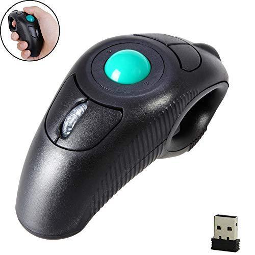 品質のいい PC for Mice DPI Travel Optical Wireless Mouse USB Finger Handheld Trackball Ergonomic 2.4G 限定価格EIGIIS Laptop Hand Right and Left Mac マウス、トラックボール