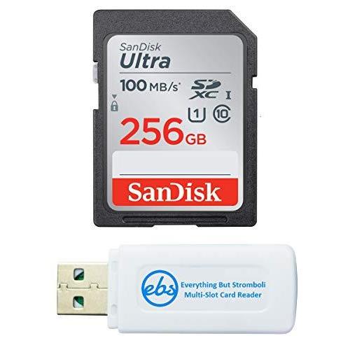 【国内配送】 Ultra SD 10 Class 限定価格SanDisk 256GB (SDSDUNR-256G-GN6I SL1 SL2, SL3, Rebel with Works Camera Digital Rebel EOS Canon for Card Memory メモリーカード
