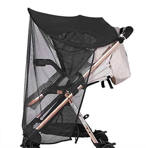限定価格Universal Sun Shade with Net for Baby Strollers Toddlers Kids Zippered Veil Netting Pram Pushchair Canopy Parasol Extrender Bugg