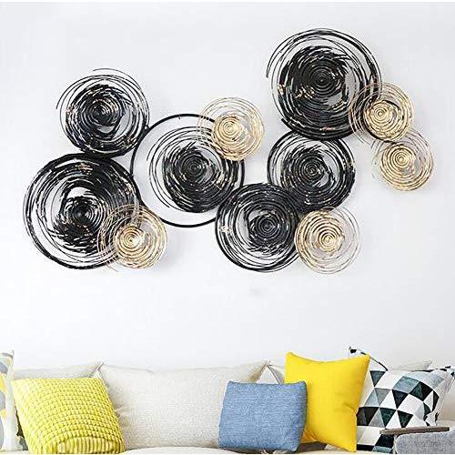 売り切れ必至 新品manual 3d Stereo Wall Decor Sculpture Hang Indoor Outdoor Black Gold Texture Circle Metal Wall Art For Home Bedroom Living Room Of 年最新海外 Www Kmhsystems Com