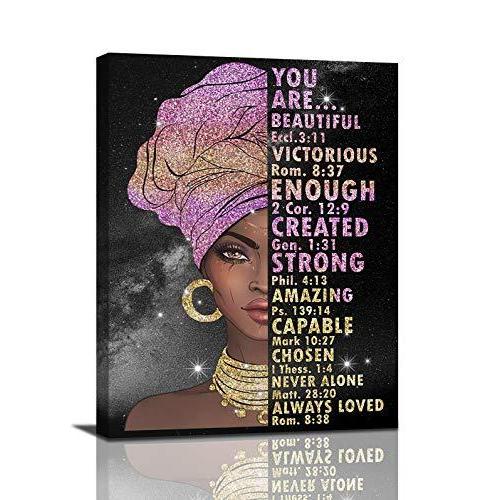 限定価格african American Wall Art Black Queen Inspirational Picture Canvas Painting Wall Decor Black And White Contemporary Artwork Prin 現代画 Ilgaimportadora Com