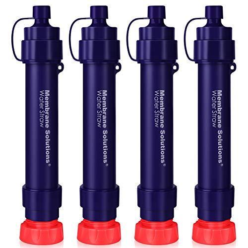 入荷中 4 Pack Water Filter Straw Versatile Emergency Cle Purifier Supply Gear Survival Filtration 新版 Portable