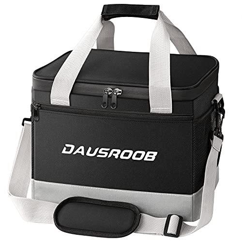 【激安大特価！】  Lunch Leakproof 24-Can DAUSROOB Bag Cooler 限定価格Insulated Bag Offic for Strap Shoulder Adjustable with Box Lunch Portable Collapsible クーラーボックス