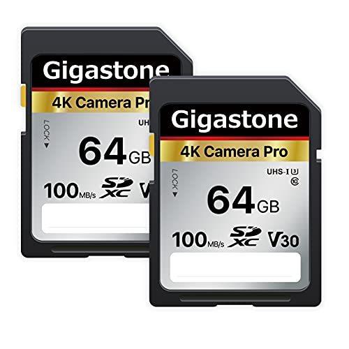 市場 2021年レディースファッション福袋 限定価格Gigastone 64GB 2-Pack SD Card V30 SDXC Memory High Speed 4K Ultra HD UHD Video Compatible with Canon Nikon Sony Pentax Koda