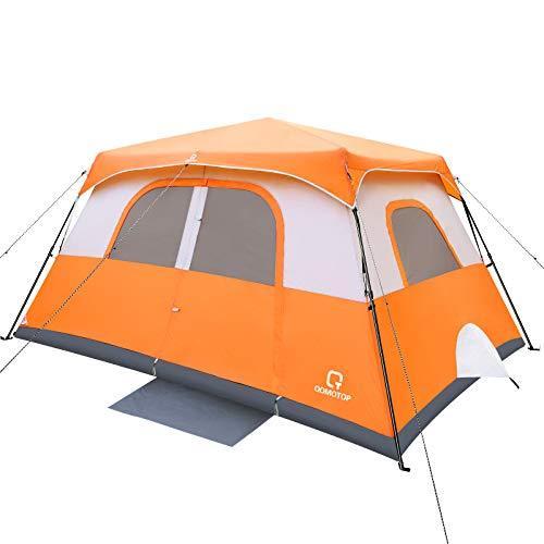 激安人気新品 新品OT QOMOTOP Tents, 8 Person Easy Instant Camping Tent, 60s Easy Setup, Waterproof Windproof Family Spacious Tent with Removable Rain Fl その他テント