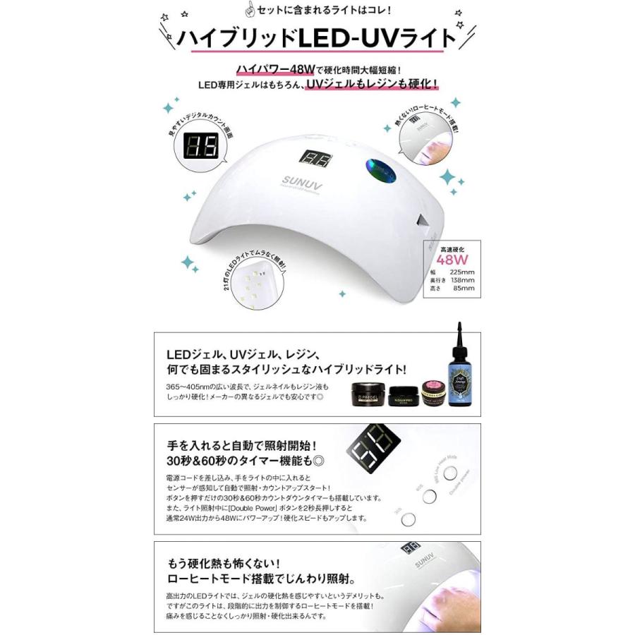 魅力的な プリジェル ジェルネイル スターターキット 日本製カラージェル4色 Ledライト48w ネイルアート 初心者におすすめ 新発売の Atempletonphoto Com